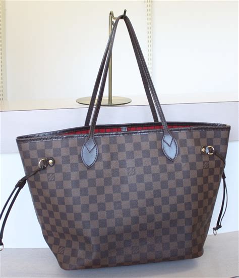 Louis Vuitton Neverfull Mm Damier Ebene Tote Bag No1379