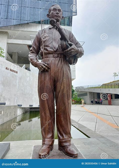 Statue Of Ismail Qemal Vlora In Tirana Albania Editorial Image