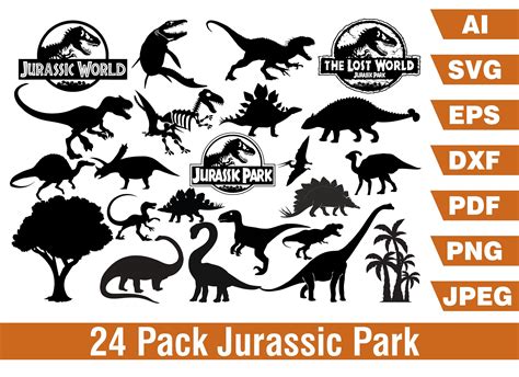 Jurassic Park Bundle Svg Jurassic Park Svg Jurassic World Etsy Uk