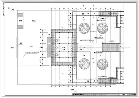 某地山门建筑规划cad施工图纸土木在线