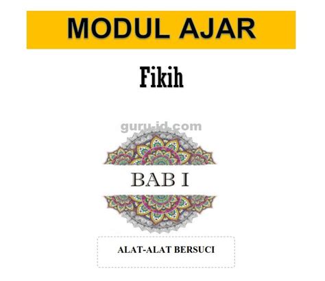 Modul Ajar Fiqih Kelas 7 Fase D Semester 1 Dan 2 Mts Kurikulum