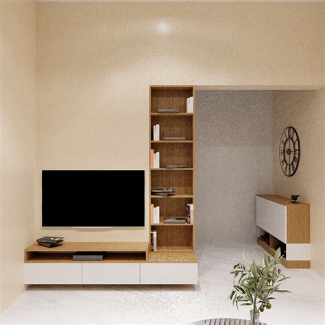 Wall Mounted Modern Wooden Tv Unit Home One Interior Furniture