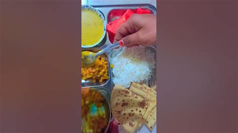 Shorts😋desi Lunch Thali For Husbandyoutubeshorts Youtubefeed