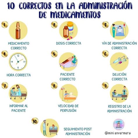 10 CORRECTOS EN LA ADMINISTRACIÓN DE MEDICAMENTOS Mini Enfermera uDocz