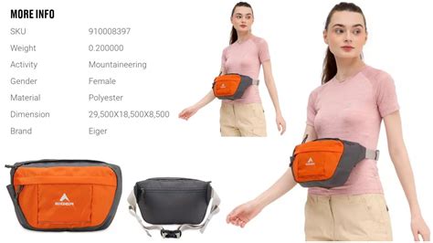 EIGER ESCAPADE WAIST BAG WS 3 5L TERRACOTTA 910008397 TAS EIGER