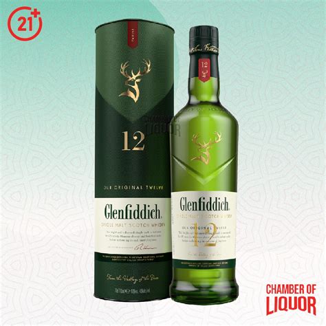 Jual Glenfiddich 12 Year Old Single Malt Scotch Whisky 700ml Shopee