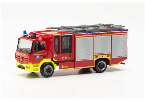 Herpa Mercedes Benz Atego 13 Ziegler Z Cab LF Freiwillige Feuerwehr