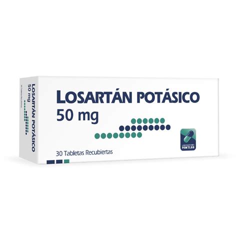 Losartan Potásico 50 Mg · 30 Tabletas Recubiertas Cruz Verde