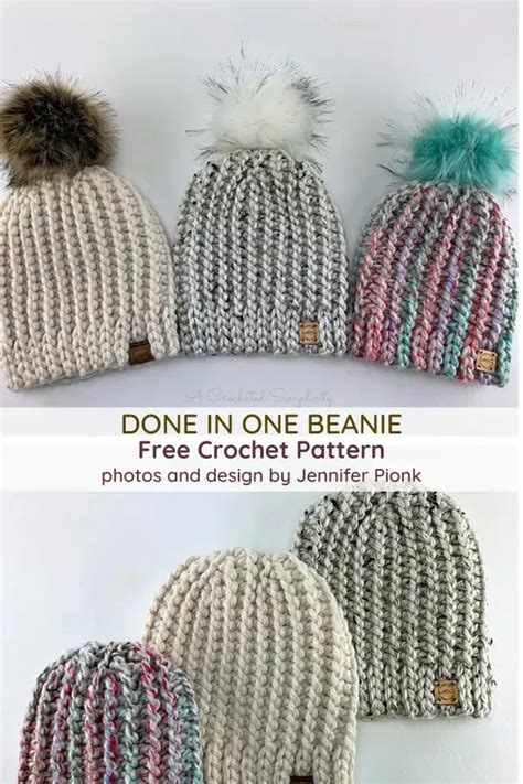 Free Houndstooth Crochet Beanie Pattern Jesse Beanie Artofit