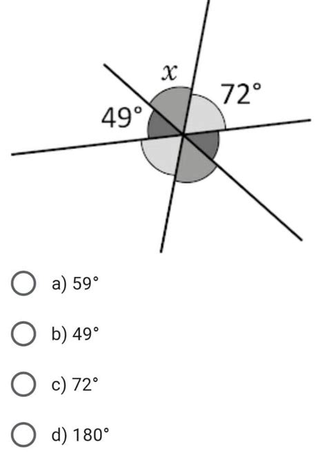 determina la medida del ángulo x para la siguiente figura Brainly lat