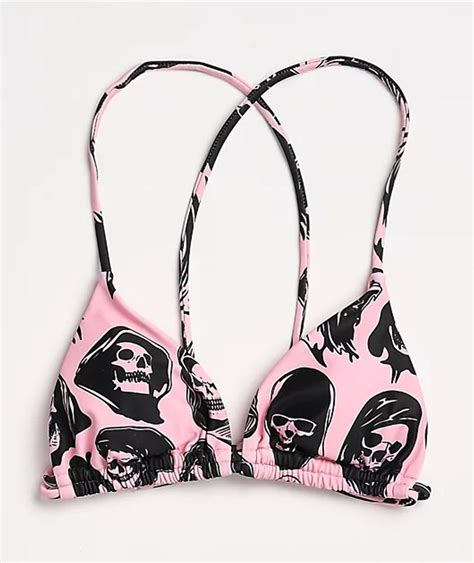 Broken Promises Reaper Guide Pink Triangle Bikini Top Mall Of America