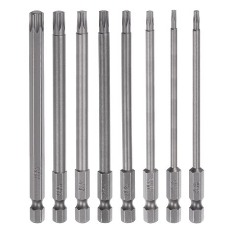 Uxcell T T Magnetic Security Star Point Torx Screwdriver Bit Set