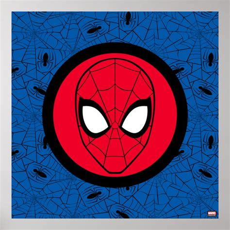 Spider Man Head Logo Poster Zazzle