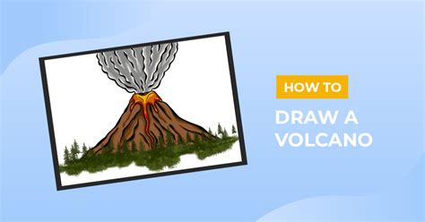 How To Draw A Volcano Design School