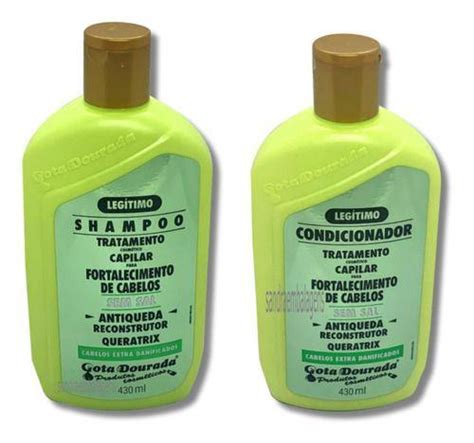 Shampoo E Condicionador Gota Dourada Antiqueda Fortalecimento Queratrix