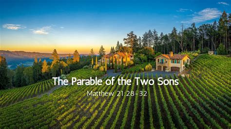 The Parable Of Two Sons Sonday Life