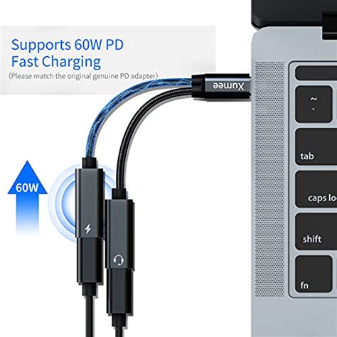 Xumee Usb C Splitter Dual Usb C Headphones And Charger Adapter In