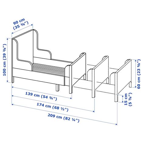 Busunge Cama Extensible Rosa Claro 80x200 Cm Ikea