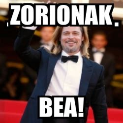 Meme Personalizado Zorionak Bea