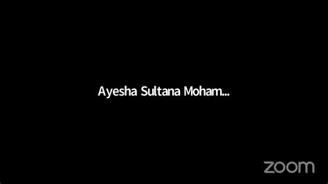 Ayesha Sultana Mohammeds Personal Meeting Room Youtube