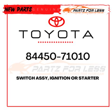 toyota genuine switch assy ignition  starter