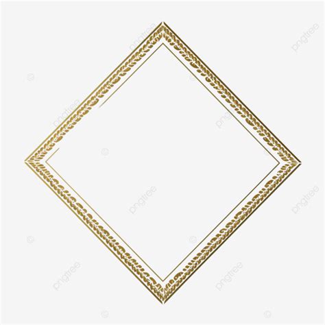 Gold Line Corner Border Frame Decoration Gold Line Frame Png