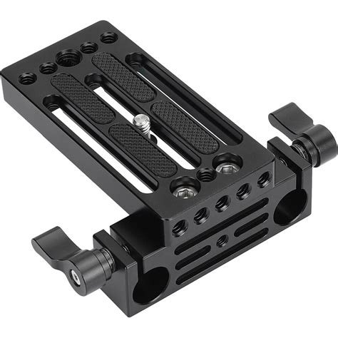 CAMVATE Extended Camera Baseplate With 15mm Dual Rod Clamp C3036