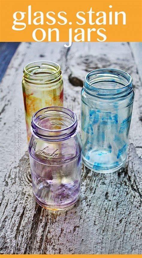 Oh These Are Beautiful Painting On Jars With Glass Stain By Amanda