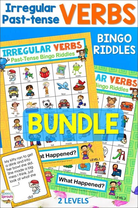 Irregular Past Tense Verbs Games Speech Language Therapy Activities