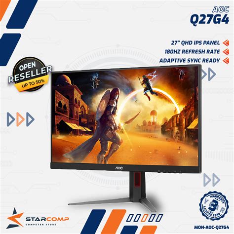 Jual Aoc Q G Monitor Led Inch Ips Ms Hz Qhd P Gaming