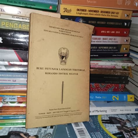 Jual Original Buku Petunjuk Lapangan Teritorial Komando Distrik Militer