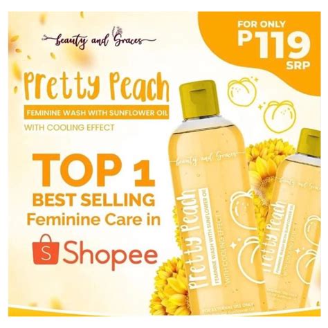 Pretty Peach Feminine Wash Whitening Shopee Philippines