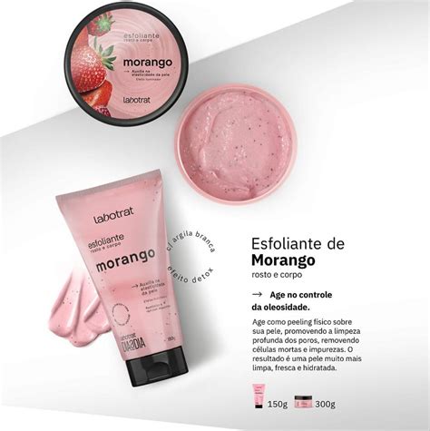 Esfoliante Facial E Corporal Labotrat Morango Beleza Na Web