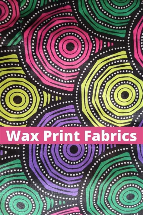 Wax Print Designs Fabric Handmade Products Wax Print Printing On