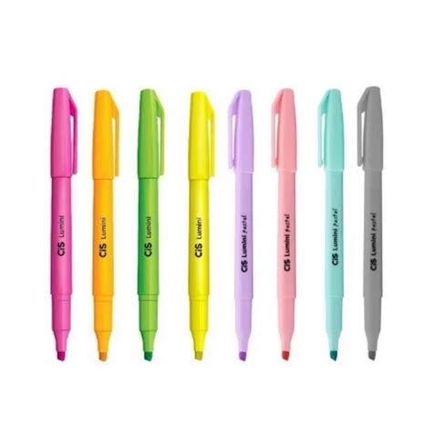 Marca Texto Cis Lumini Kit Cores Pastel E Neon Papelaria Art