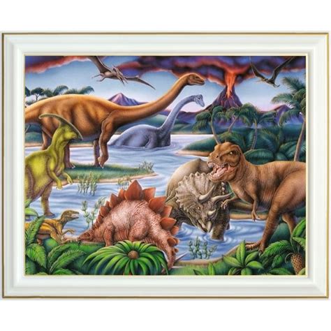 Peinture Diamant Les Dinosaures 40 X 50 Cm Animaux Lartera