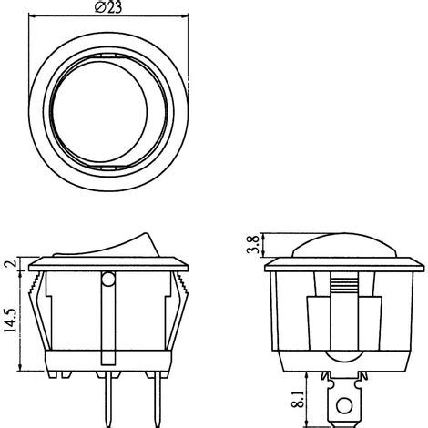 Interruttore A Bilanciere 250 V AC 6 A 1 Off On R13 112A 02 BB ON