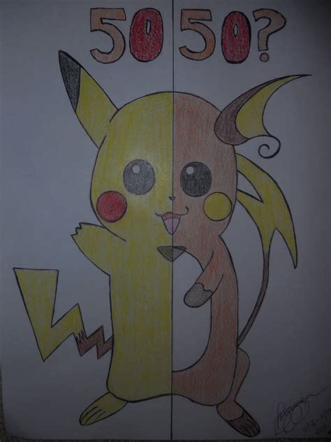 Half Pikachu Half Raichu By Imanguyener On Deviantart