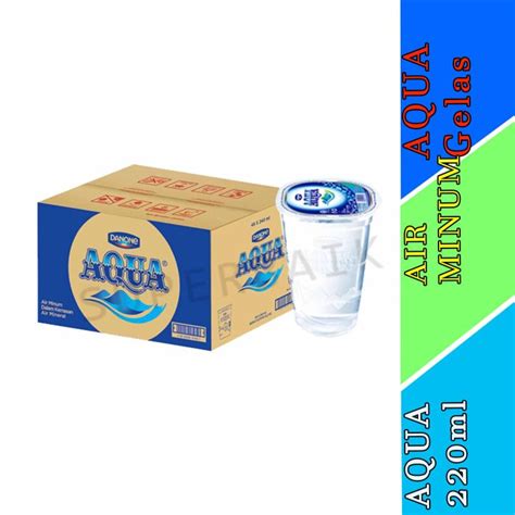 Aqua Gelas 220ml Aqua Air Mineral Dus Isi 48pcs Lazada Indonesia