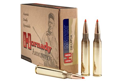 Hornady Ammo Lapua Mag Gr Bthp Match Rifle Ammo Rounds