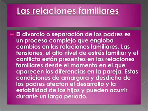 Familias De Padres Separados O Divorciados Ppt