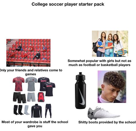 College Soccer Player Starter Pack Rstarterpacks Starter Packs