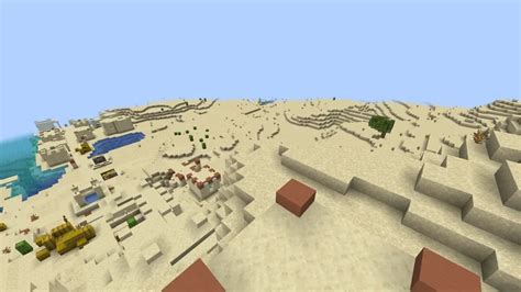 Seed Desert With Manglar Trees And A Giant Village Minecraft Map