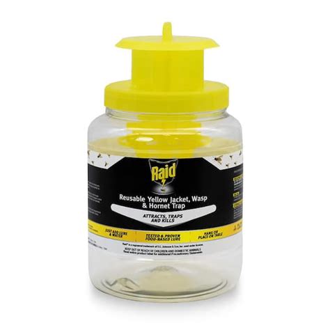 Raid Reusable Yellow Jacket, Wasp and Hornet Trap RAID-WASPJAR - The Home Depot