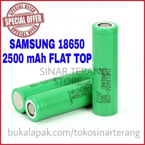 Jual TERMURAH SAMSUNG INR 18650 2500 MAh AUTHENTIC ORIGINAL 100 Baterai