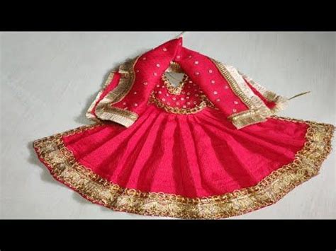 How To Make Lehenga Chunri For Mata Rani Durga Ji Dress Durga Maa