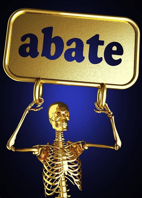 abate word and golden skeleton 7598332 Stock Photo at Vecteezy