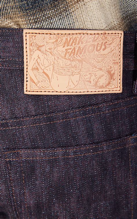 Naked Famous Denim Weird Guy Th Anniversary Denim Indigo X Red