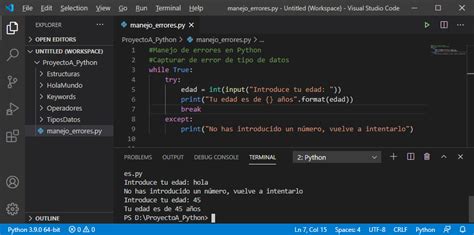 Manejo De Errores En Python Proyecto A Riset