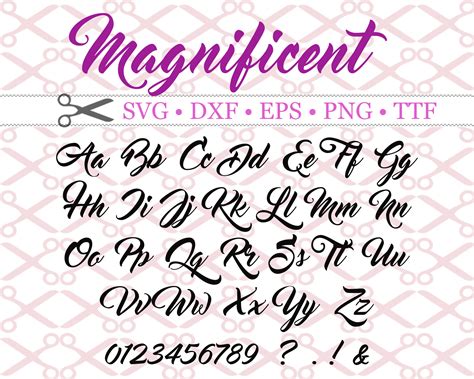 fancy script font